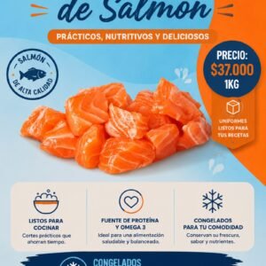Cubos de salmón