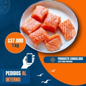 Cubos de salmón